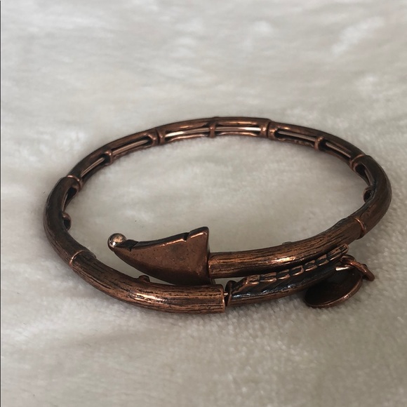 Alex And Ani Rose Gold Arrow Wrap - Picture 2 of 3